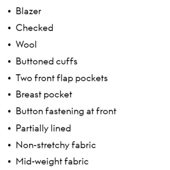 RAG & BONE Grey Andre checked 💯 wool blazer S - Picture 11 of 16